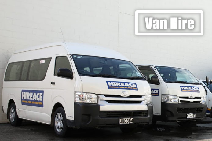 Hiace shop van hire